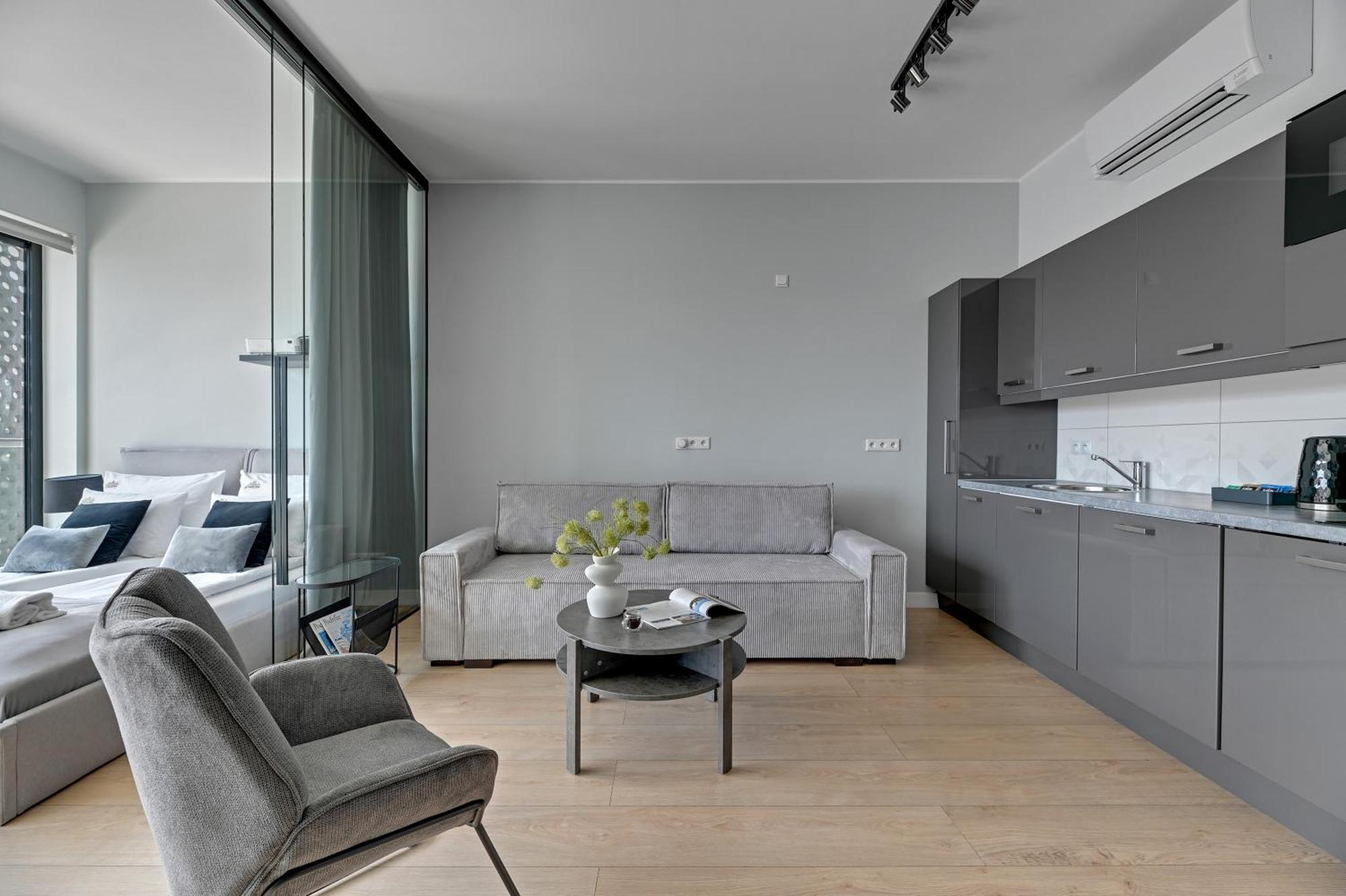 Symfonia Amazing River View Apartment By Downtown Apartments Gdańsk Eksteriør billede